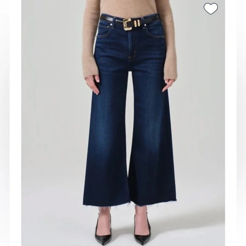 NWOT Citizens of Humanity Lyra in Lotus crop wide leg